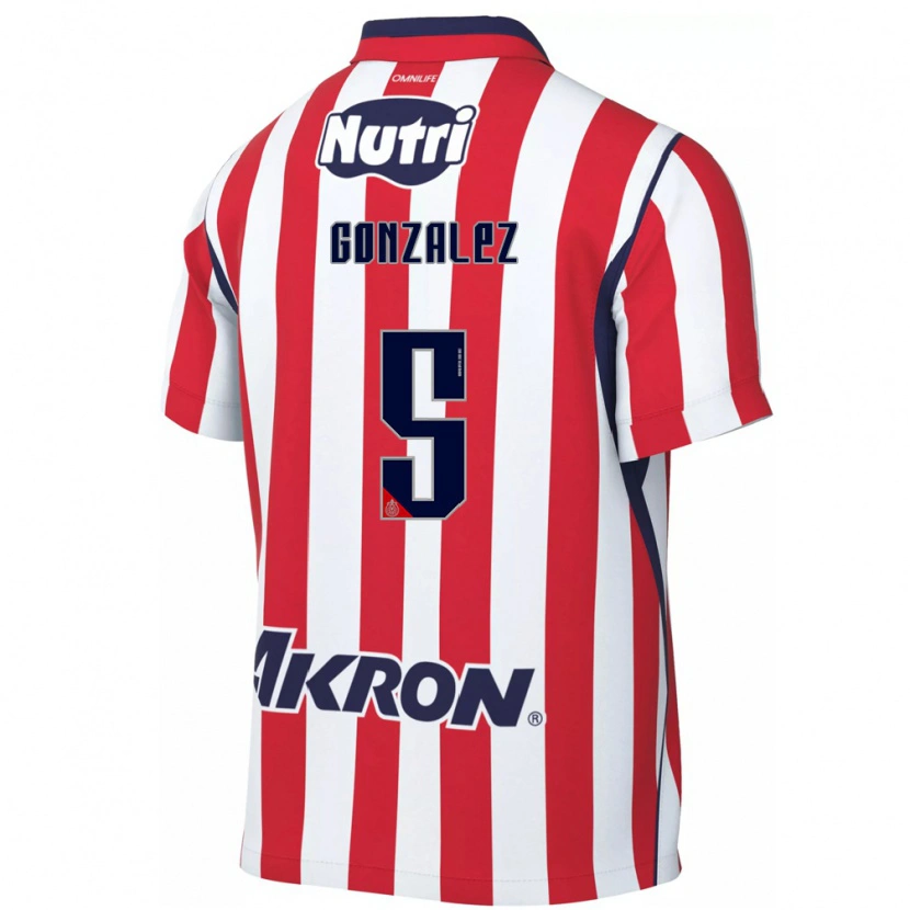 Danxen Kvinnor Bryan González #5 Röd Vit Hemmatröja Matchtröjor 2026/27 Tröjor T-Tröja