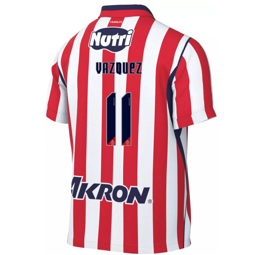 Danxen Kvinnor Anette Vázquez #11 Röd Vit Hemmatröja Matchtröjor 2026/27 Tröjor T-Tröja