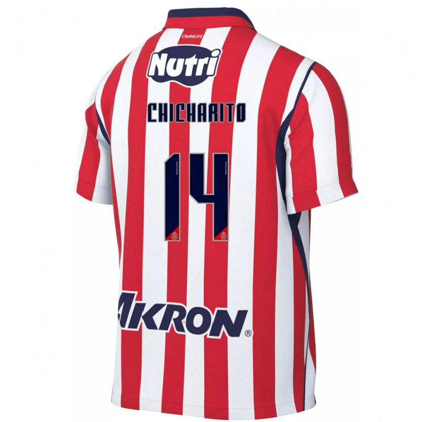 Danxen Kvinnor Chicharito #14 Röd Vit Hemmatröja Matchtröjor 2026/27 Tröjor T-Tröja