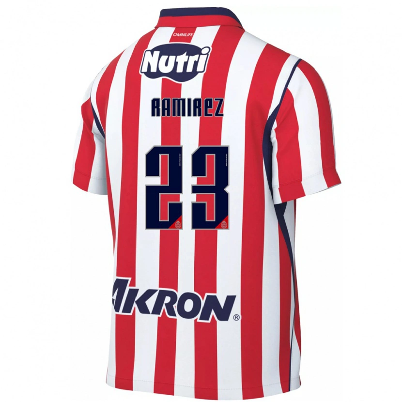 Danxen Kvinnor Alessandra Ramírez #23 Röd Vit Hemmatröja Matchtröjor 2026/27 Tröjor T-Tröja
