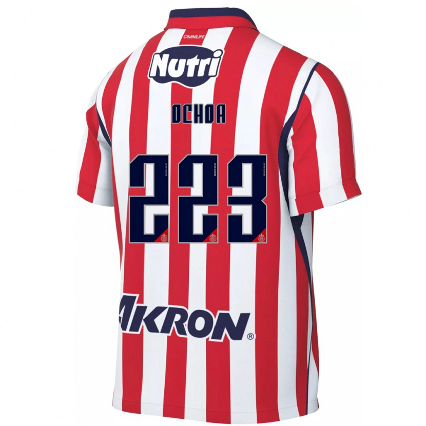 Danxen Kvinnor Diego Ochoa #223 Röd Vit Hemmatröja Matchtröjor 2026/27 Tröjor T-Tröja