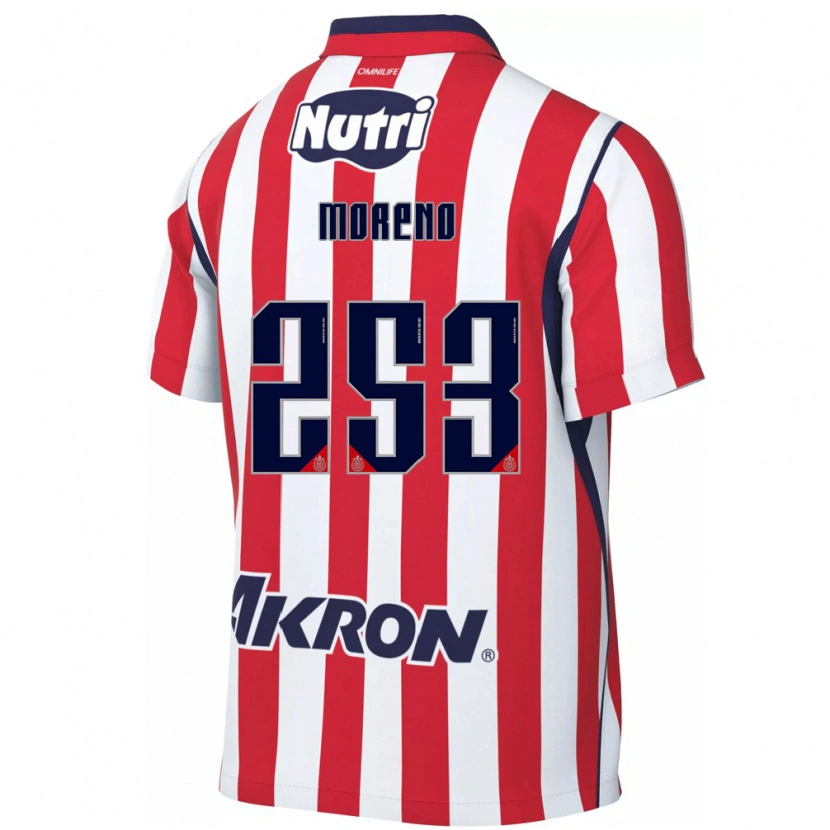 Danxen Kvinnor Leonel Moreno #253 Röd Vit Hemmatröja Matchtröjor 2026/27 Tröjor T-Tröja