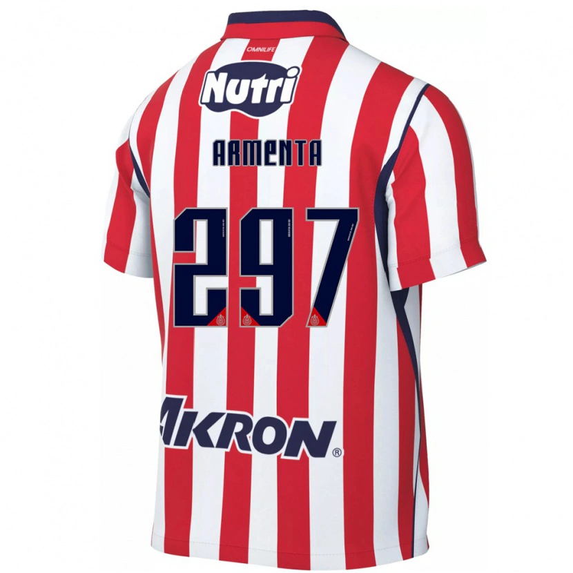 Danxen Kvinnor Deibith Armenta #297 Röd Vit Hemmatröja Matchtröjor 2026/27 Tröjor T-Tröja