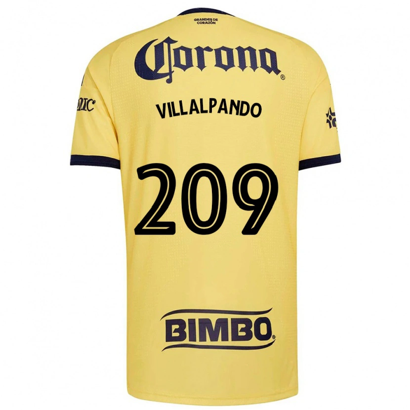Danxen Kvinnor Sergio Villalpando #209 Gul Röd Svart Hemmatröja Matchtröjor 2026/27 Tröjor T-Tröja