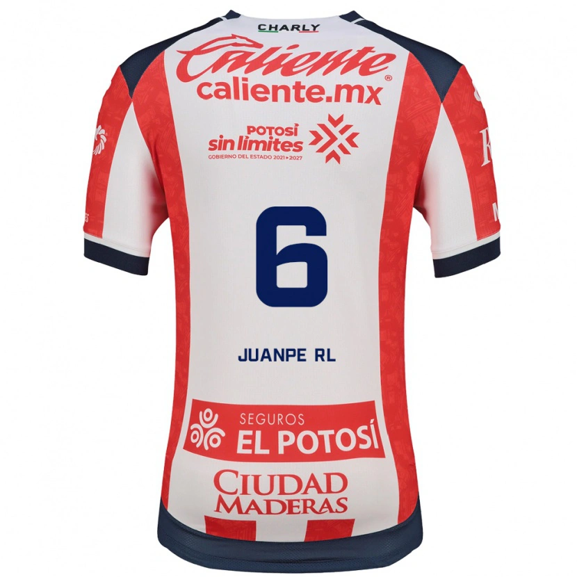 Danxen Kvinnor Juan Pedro Ramírez López #6 Röd Vit Svart Hemmatröja Matchtröjor 2026/27 Tröjor T-Tröja