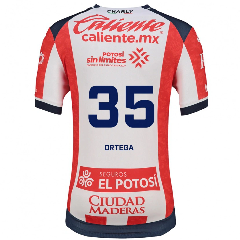Danxen Kvinnor Kevin Ortega #35 Röd Vit Svart Hemmatröja Matchtröjor 2026/27 Tröjor T-Tröja
