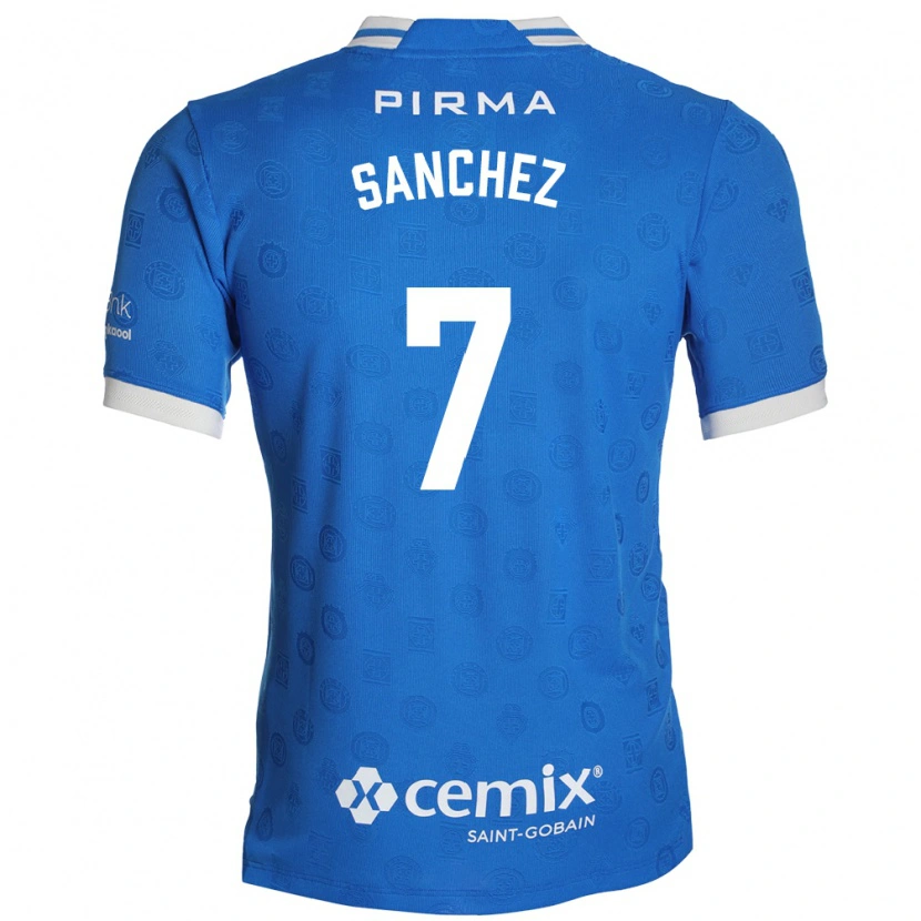 Danxen Kvinnor Andrea Sanchez #7 Blå Vit Röd Hemmatröja Matchtröjor 2026/27 Tröjor T-Tröja