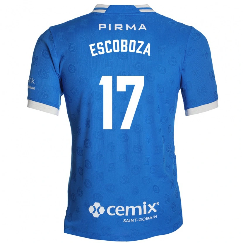 Danxen Kvinnor Alonso Escoboza #17 Blå Vit Röd Hemmatröja Matchtröjor 2026/27 Tröjor T-Tröja
