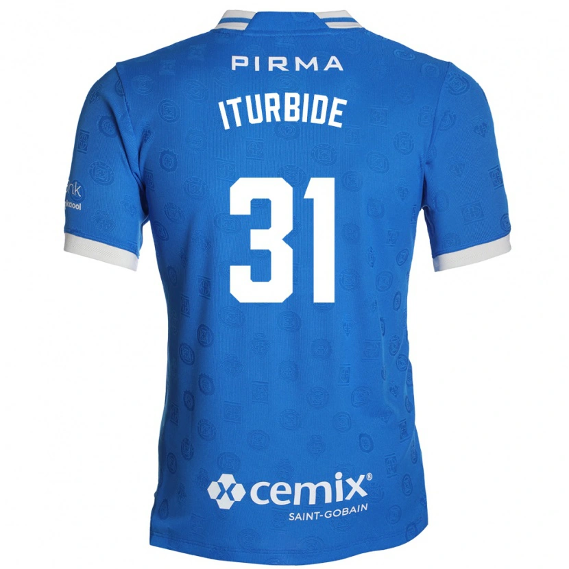 Danxen Kvinnor Luis Iturbide #31 Blå Vit Röd Hemmatröja Matchtröjor 2026/27 Tröjor T-Tröja