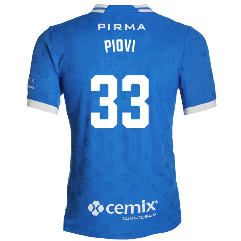 Danxen Kvinnor Gonzalo Piovi #33 Blå Vit Röd Hemmatröja Matchtröjor 2026/27 Tröjor T-Tröja