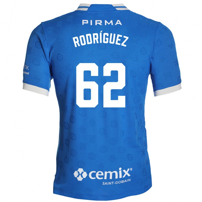 Danxen Kvinnor Emanuel Rodríguez #62 Blå Vit Röd Hemmatröja Matchtröjor 2026/27 Tröjor T-Tröja