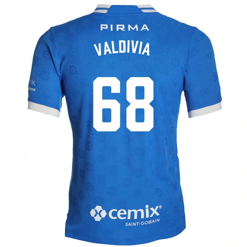 Danxen Kvinnor Christian Valdivia #68 Blå Vit Röd Hemmatröja Matchtröjor 2026/27 Tröjor T-Tröja