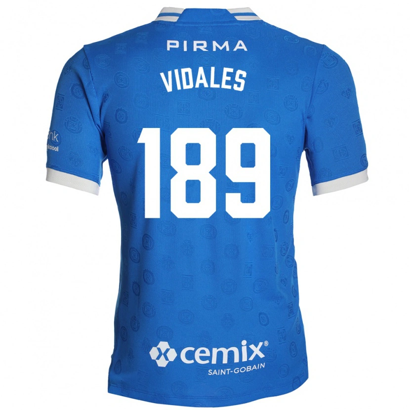 Danxen Kvinnor Álvaro Vidales #189 Blå Vit Röd Hemmatröja Matchtröjor 2026/27 Tröjor T-Tröja