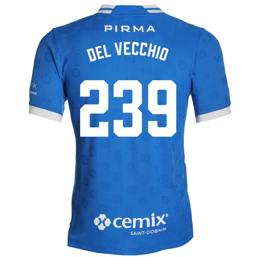 Danxen Kvinnor Michael Del Vecchio #239 Blå Vit Röd Hemmatröja Matchtröjor 2026/27 Tröjor T-Tröja