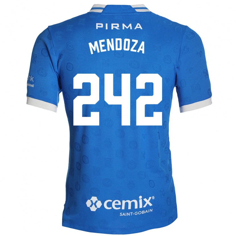 Danxen Kvinnor Giovani Mendoza #242 Blå Vit Röd Hemmatröja Matchtröjor 2026/27 Tröjor T-Tröja