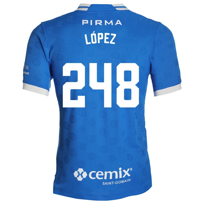 Danxen Kvinnor Ernesto López #248 Blå Vit Röd Hemmatröja Matchtröjor 2026/27 Tröjor T-Tröja