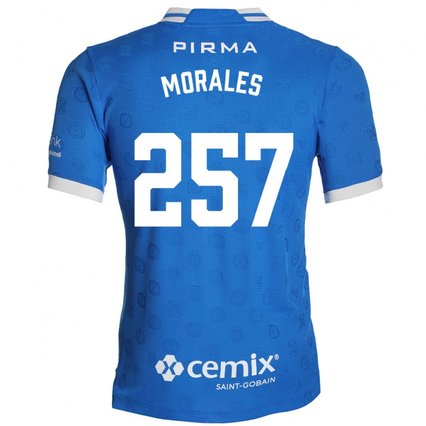 Danxen Kvinnor Diego Morales #257 Blå Vit Röd Hemmatröja Matchtröjor 2026/27 Tröjor T-Tröja
