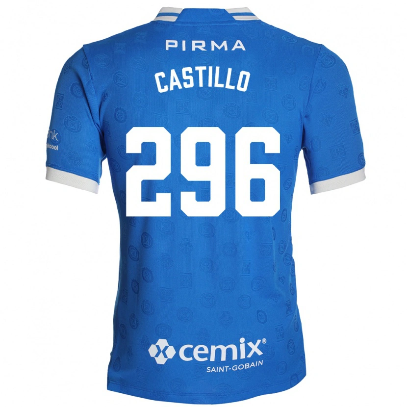 Danxen Kvinnor Eduardo Castillo #296 Blå Vit Röd Hemmatröja Matchtröjor 2026/27 Tröjor T-Tröja