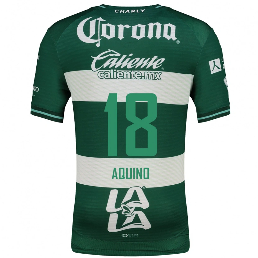 Danxen Kvinnor Pedro Aquino #18 Grön Vit Hemmatröja Matchtröjor 2026/27 Tröjor T-Tröja