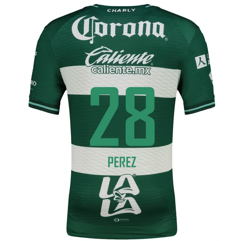 Danxen Kvinnor Geovanni Pérez #28 Grön Vit Hemmatröja Matchtröjor 2026/27 Tröjor T-Tröja