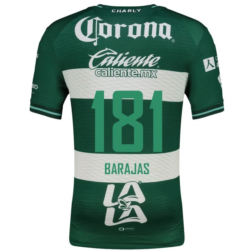 Danxen Kvinnor Sergio Barajas #181 Grön Vit Hemmatröja Matchtröjor 2026/27 Tröjor T-Tröja
