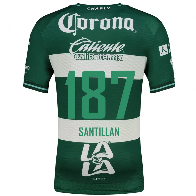 Danxen Kvinnor Emilio Santillán #187 Grön Vit Hemmatröja Matchtröjor 2026/27 Tröjor T-Tröja