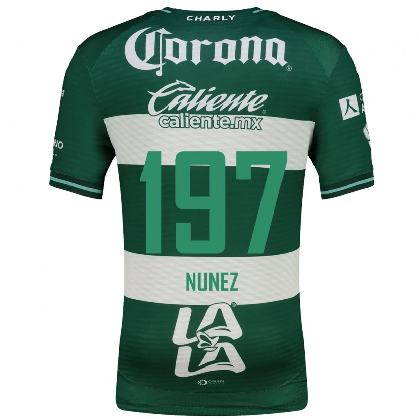 Danxen Kvinnor Kevin Núñez #197 Grön Vit Hemmatröja Matchtröjor 2026/27 Tröjor T-Tröja