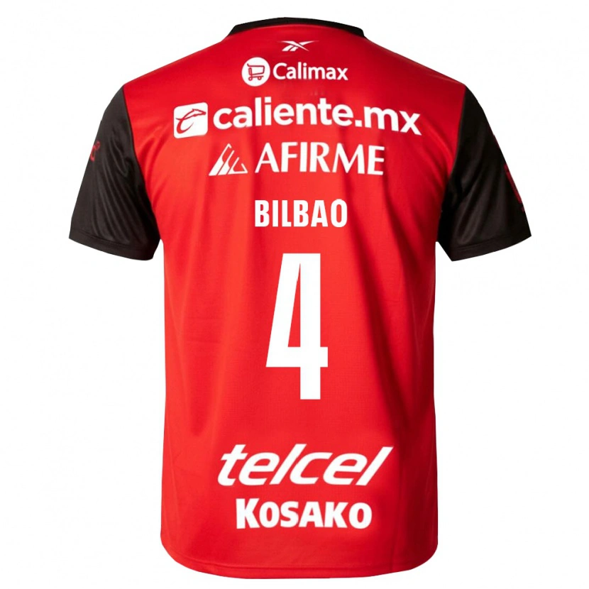 Danxen Kvinnor Unai Bilbao #4 Svart Röd Hemmatröja Matchtröjor 2026/27 Tröjor T-Tröja