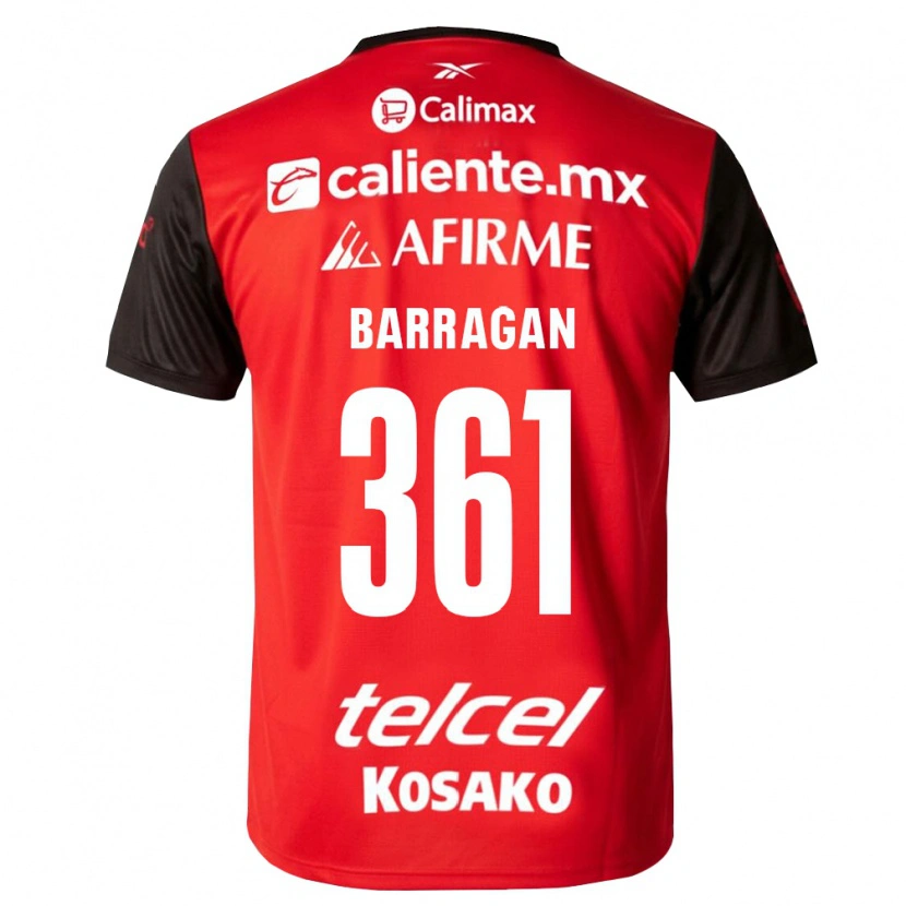 Danxen Kvinnor Jesús Barragán #361 Svart Röd Hemmatröja Matchtröjor 2026/27 Tröjor T-Tröja