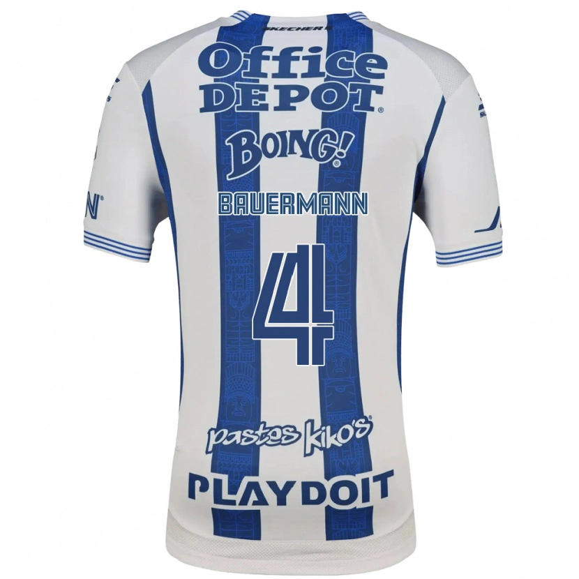 Danxen Kvinnor Eduardo Bauermann #4 Vit Marinblå Hemmatröja Matchtröjor 2026/27 Tröjor T-Tröja