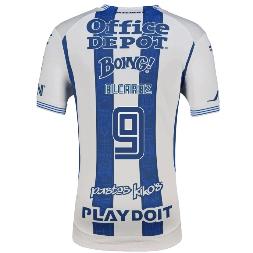 Danxen Kvinnor Adrián Alcaraz #9 Vit Marinblå Hemmatröja Matchtröjor 2026/27 Tröjor T-Tröja