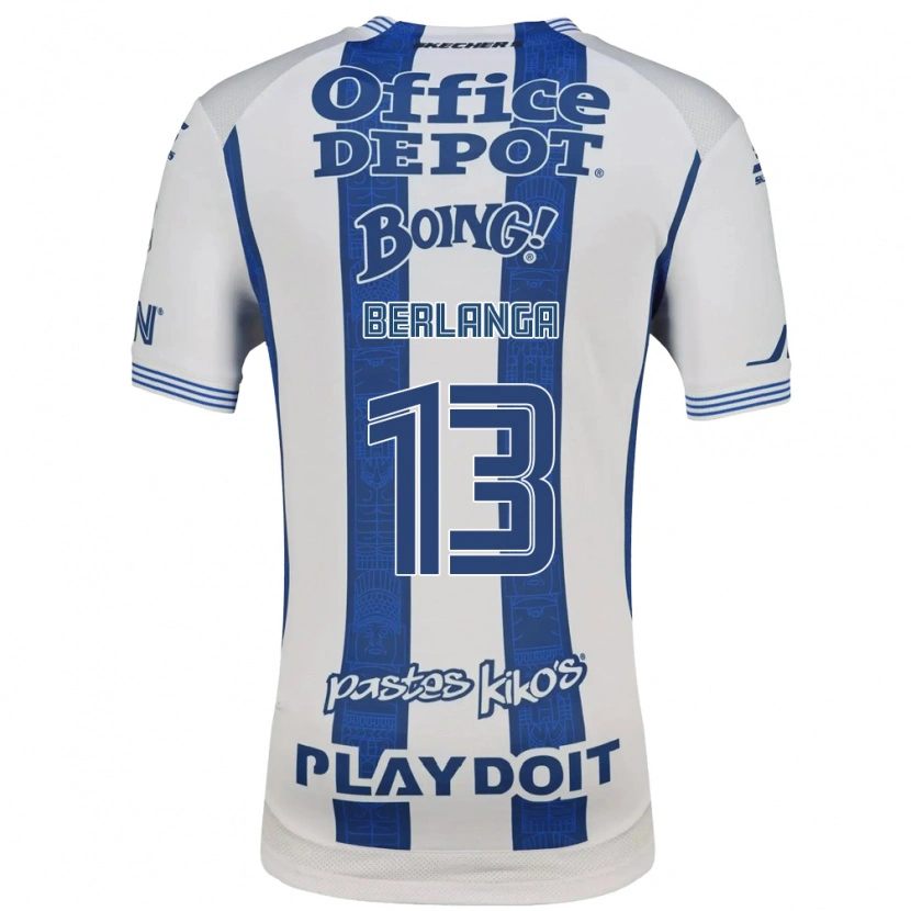 Danxen Kvinnor Jorge Berlanga #13 Vit Marinblå Hemmatröja Matchtröjor 2026/27 Tröjor T-Tröja