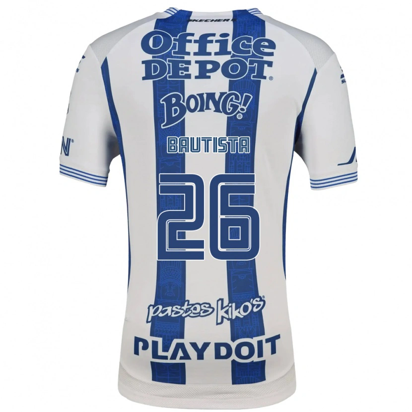Danxen Kvinnor Alán Bautista #26 Vit Marinblå Hemmatröja Matchtröjor 2026/27 Tröjor T-Tröja