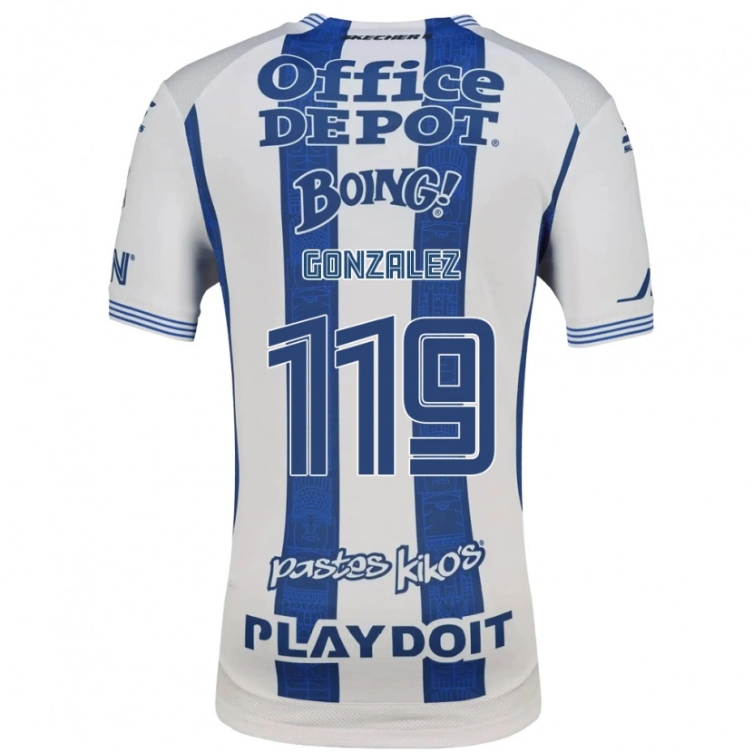 Danxen Kvinnor Juan González #119 Vit Marinblå Hemmatröja Matchtröjor 2026/27 Tröjor T-Tröja