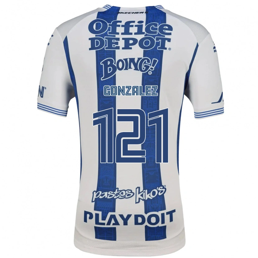Danxen Kvinnor Cristian González #121 Vit Marinblå Hemmatröja Matchtröjor 2026/27 Tröjor T-Tröja