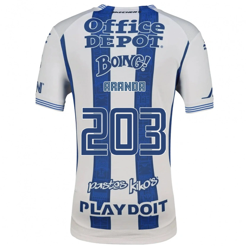 Danxen Kvinnor Juan Aranda #203 Vit Marinblå Hemmatröja Matchtröjor 2026/27 Tröjor T-Tröja