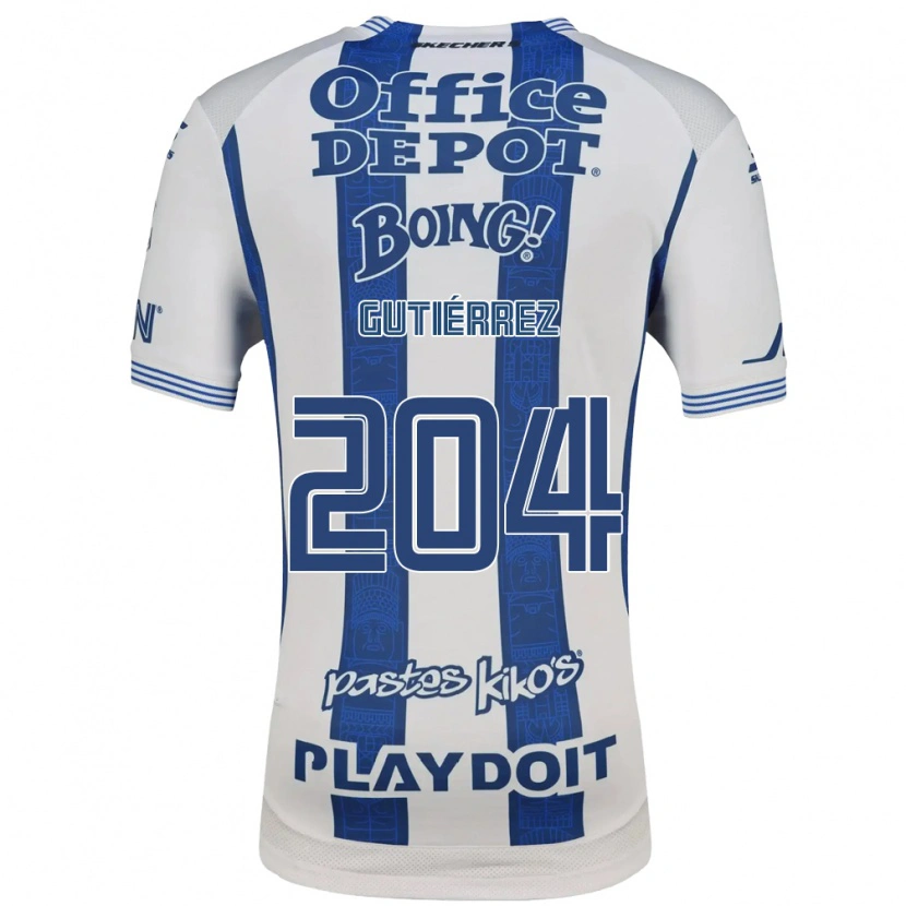 Danxen Kvinnor Saúl Gutiérrez #204 Vit Marinblå Hemmatröja Matchtröjor 2026/27 Tröjor T-Tröja