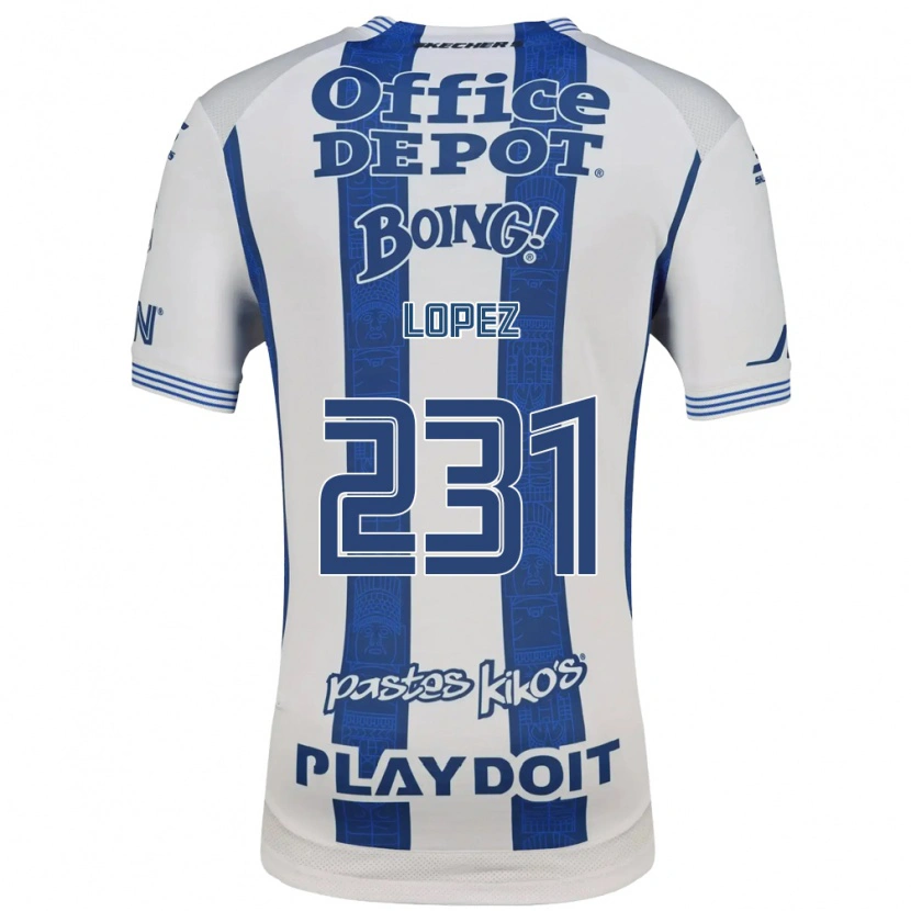 Danxen Kvinnor Víctor López #231 Vit Marinblå Hemmatröja Matchtröjor 2026/27 Tröjor T-Tröja