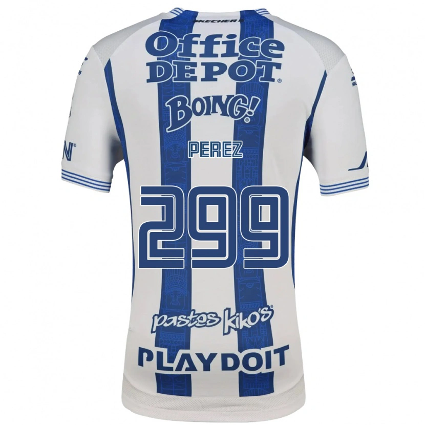Danxen Kvinnor Santiago Pérez #299 Vit Marinblå Hemmatröja Matchtröjor 2026/27 Tröjor T-Tröja