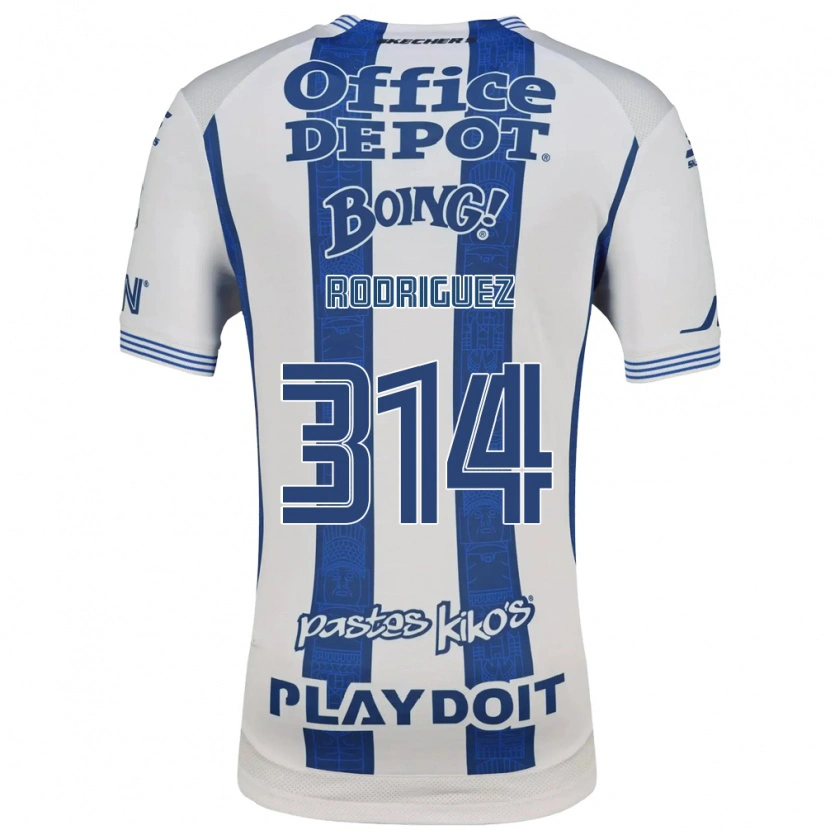 Danxen Kvinnor Alan Rodríguez #314 Vit Marinblå Hemmatröja Matchtröjor 2026/27 Tröjor T-Tröja