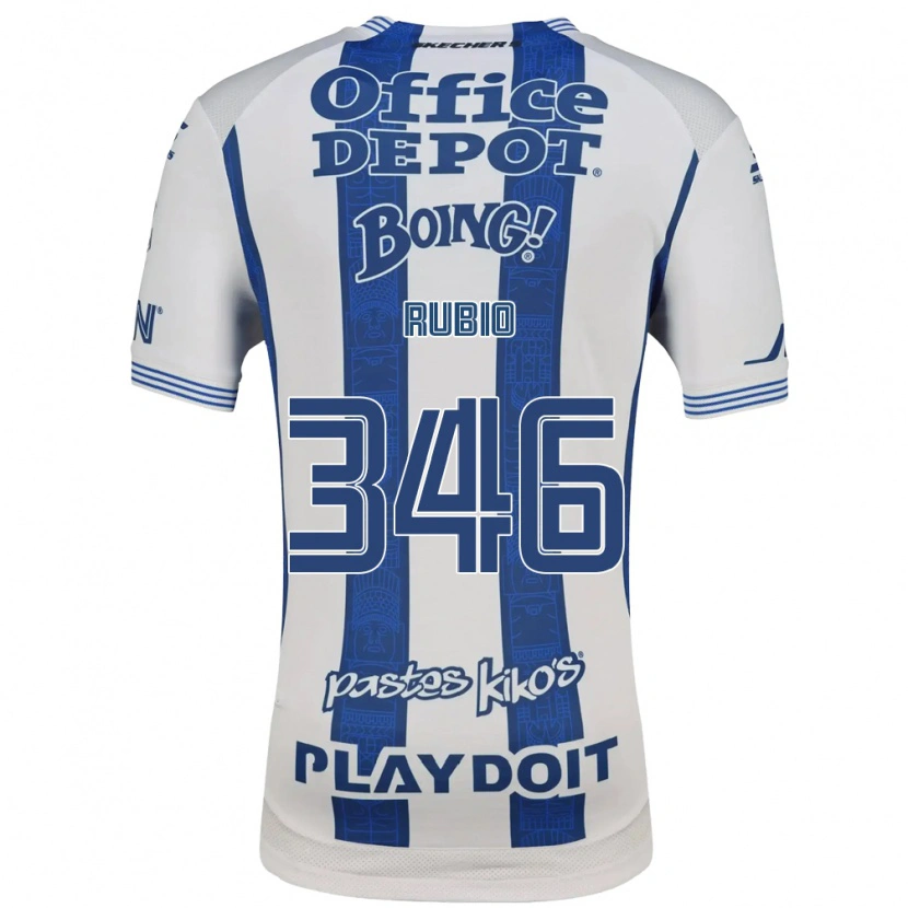 Danxen Kvinnor Mateo Rubio #346 Vit Marinblå Hemmatröja Matchtröjor 2026/27 Tröjor T-Tröja
