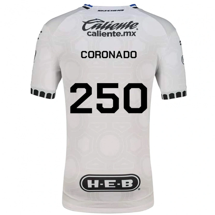 Danxen Kvinnor Maximiliano Coronado #250 Vit Svart Blå Hemmatröja Matchtröjor 2026/27 Tröjor T-Tröja