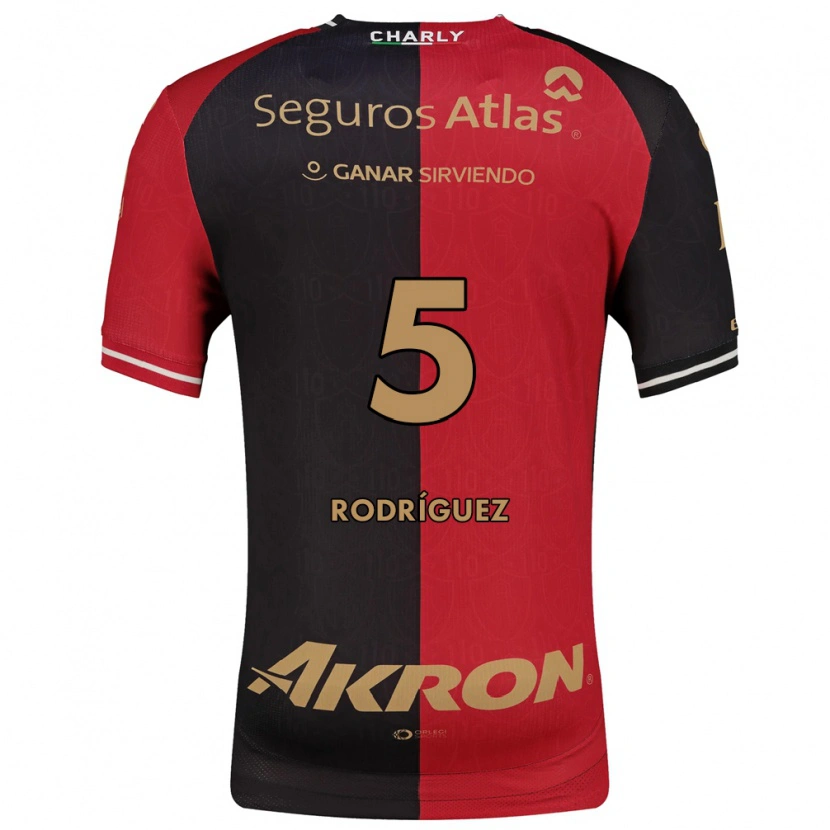 Danxen Kvinnor Jorge Rodríguez #5 Röd Svart Brun Hemmatröja Matchtröjor 2026/27 Tröjor T-Tröja