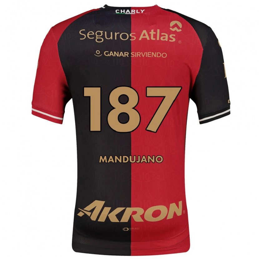 Danxen Kvinnor Sebastián Mandujano #187 Röd Svart Brun Hemmatröja Matchtröjor 2026/27 Tröjor T-Tröja