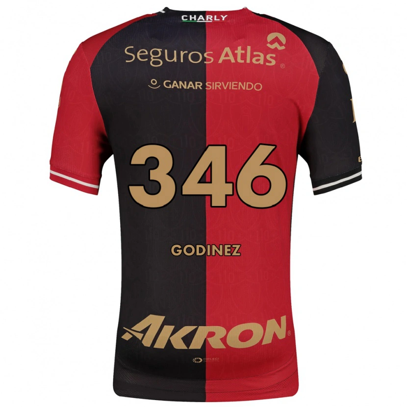 Danxen Kvinnor Olmo Godínez #346 Röd Svart Brun Hemmatröja Matchtröjor 2026/27 Tröjor T-Tröja