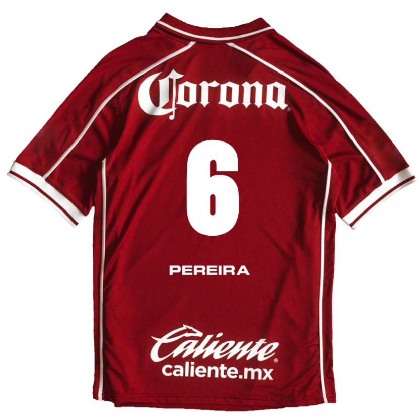 Danxen Kvinnor Federico Pereira #6 Vit Röd Hemmatröja Matchtröjor 2026/27 Tröjor T-Tröja