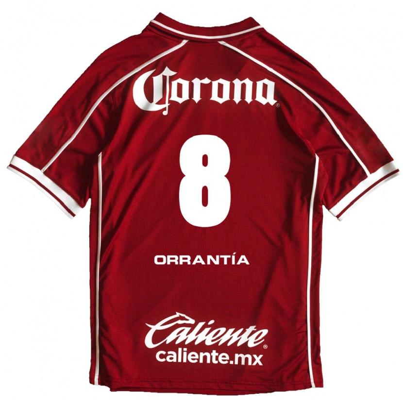 Danxen Kvinnor Carlos Orrantia #8 Vit Röd Hemmatröja Matchtröjor 2026/27 Tröjor T-Tröja