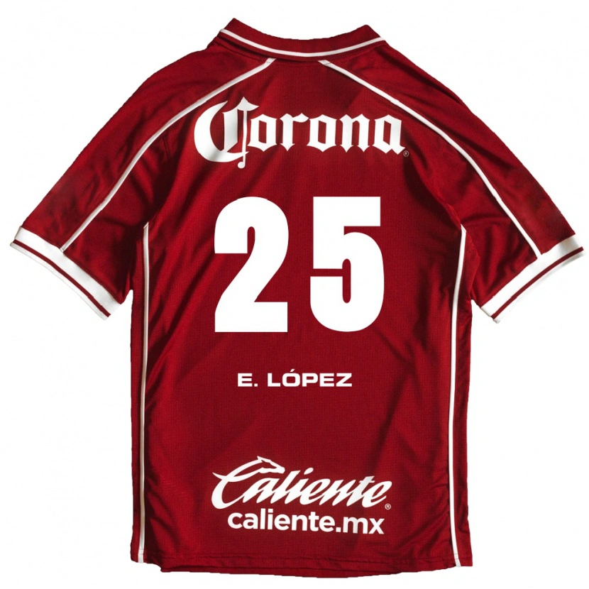 Danxen Kvinnor Everardo López #25 Vit Röd Hemmatröja Matchtröjor 2026/27 Tröjor T-Tröja
