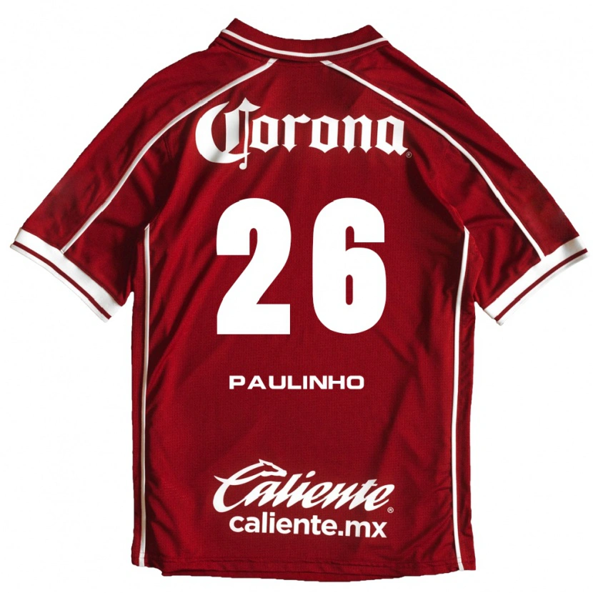 Danxen Kvinnor Paulinho #26 Vit Röd Hemmatröja Matchtröjor 2026/27 Tröjor T-Tröja