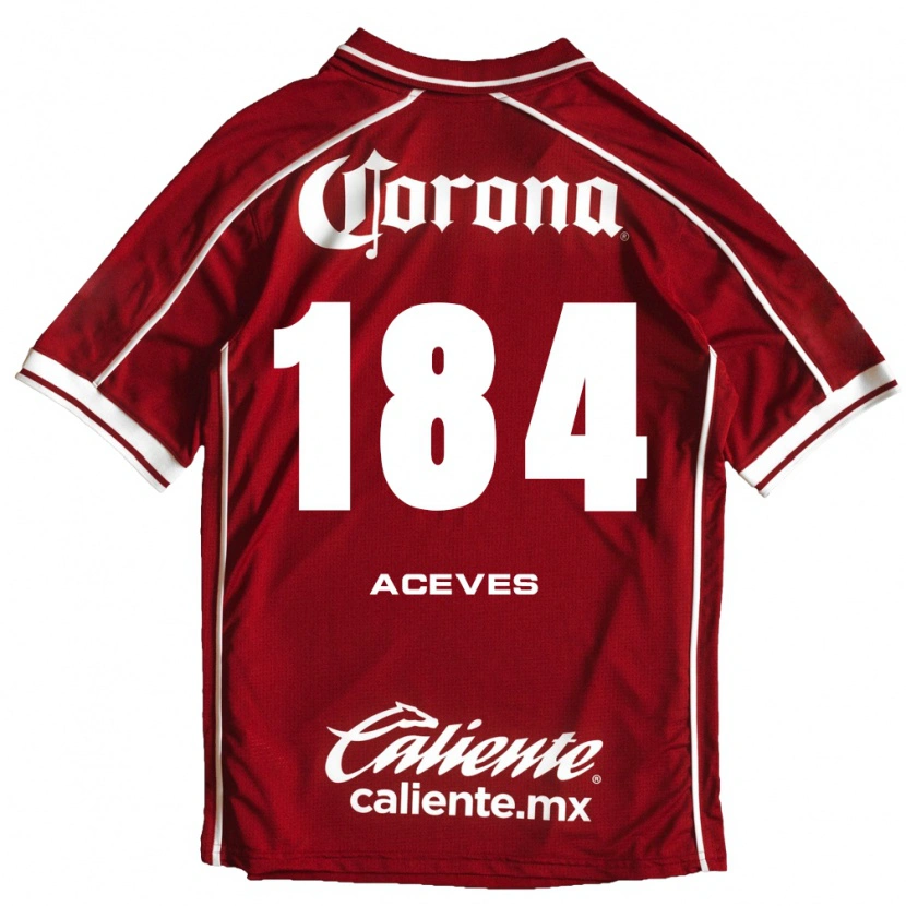 Danxen Kvinnor Sebastián Aceves #184 Vit Röd Hemmatröja Matchtröjor 2026/27 Tröjor T-Tröja